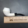 MBSD Meerschaum Deluxe, Rusticated Bulldog, Block Meerschaum Pipe, 9mm [SOLD OUT] - Image 10