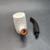 MBSD Meerschaum Deluxe, Rusticated Poker, Block Meerschaum Pipe [SOLD OUT] - Image 11