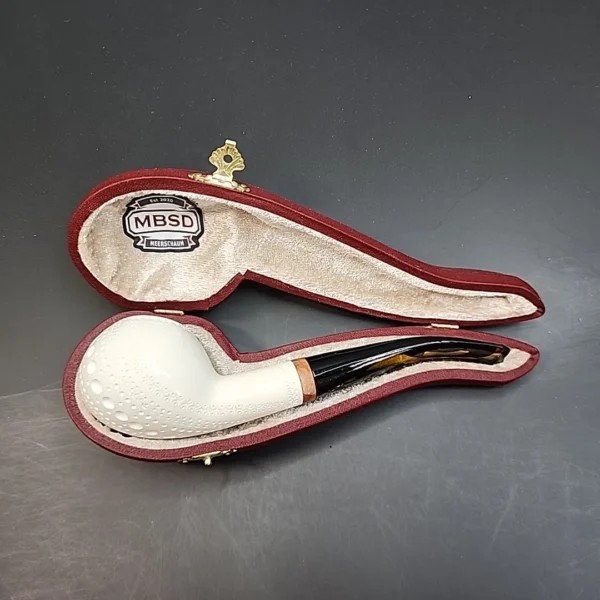 MBSD Meerschaum Deluxe, Bent Author, Block Meerschaum Pipe [SOLD OUT] - Image 3