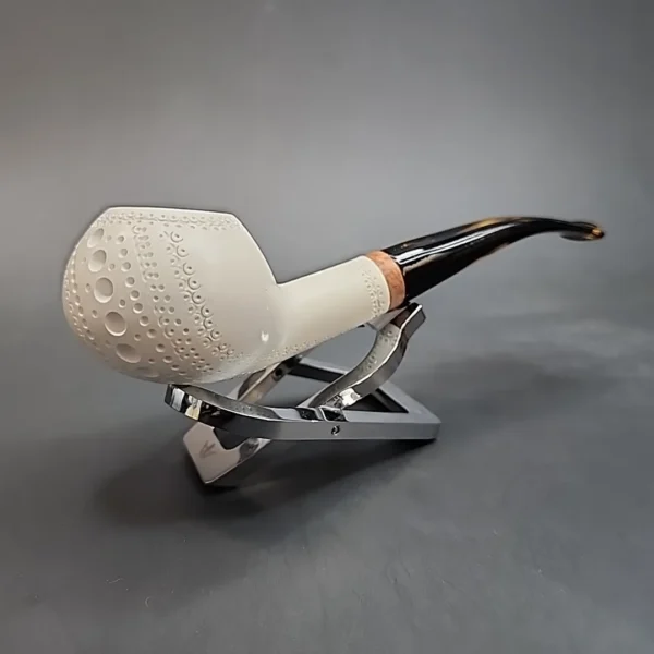 MBSD Meerschaum Deluxe, Bent Author, Block Meerschaum Pipe [SOLD OUT] - Image 4
