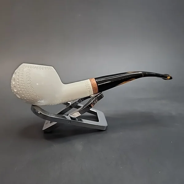 MBSD Meerschaum Deluxe, Bent Author, Block Meerschaum Pipe [SOLD OUT] - Image 5