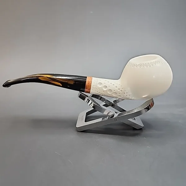 MBSD Meerschaum Deluxe, Bent Author, Block Meerschaum Pipe [SOLD OUT] - Image 7