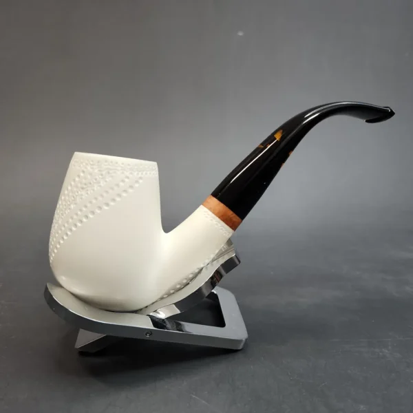 MBSD Meerschaum Deluxe, Bent Billiard, Block Meerschaum Pipe [SOLD OUT] - Image 4