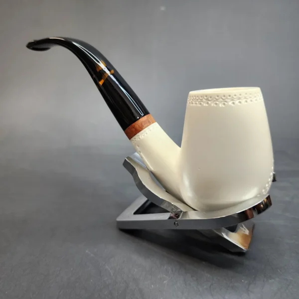 MBSD Meerschaum Deluxe, Bent Billiard, Block Meerschaum Pipe [SOLD OUT] - Image 6