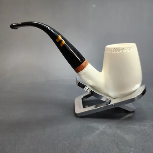 MBSD Meerschaum Deluxe, Bent Billiard, Block Meerschaum Pipe [SOLD OUT] - Image 7