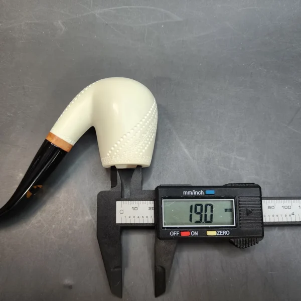 MBSD Meerschaum Deluxe, Bent Billiard, Block Meerschaum Pipe [SOLD OUT] - Image 11