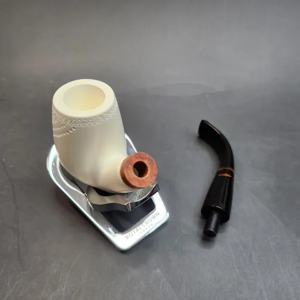 MBSD Meerschaum Deluxe, Bent Billiard, Block Meerschaum Pipe [SOLD OUT] - Image 12
