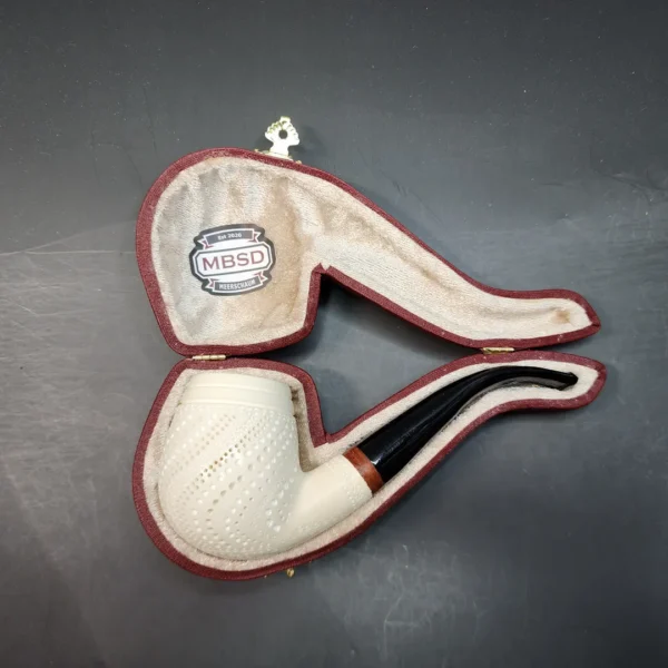 MBSD Meerschaum Deluxe, Bent Billiard Block Meerschaum Pipe [SOLD OUT] - Image 3