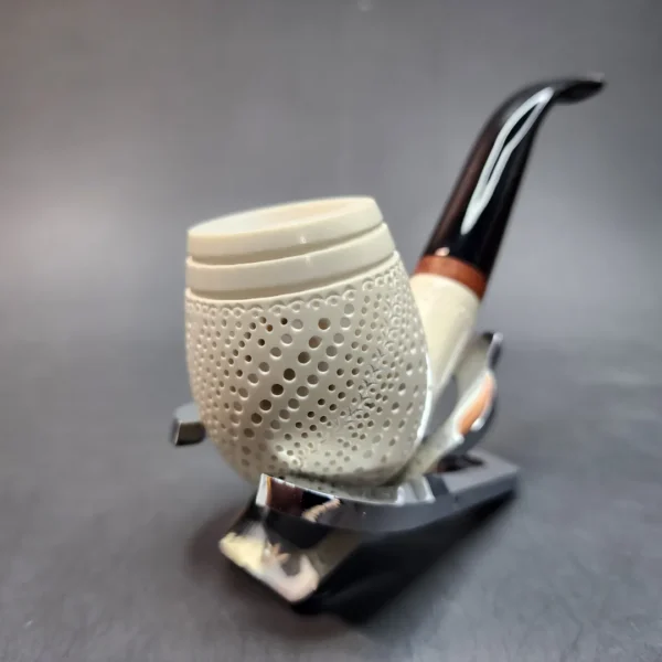 MBSD Meerschaum Deluxe, Bent Billiard Block Meerschaum Pipe [SOLD OUT] - Image 5