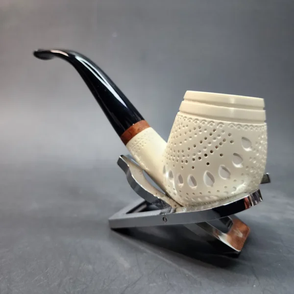MBSD Meerschaum Deluxe, Bent Billiard Block Meerschaum Pipe [SOLD OUT] - Image 7