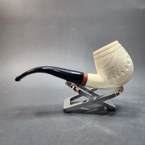 MBSD Meerschaum Deluxe, Bent Billiard Block Meerschaum Pipe [SOLD OUT] - Image 8