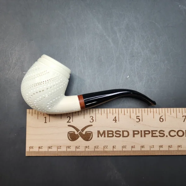 MBSD Meerschaum Deluxe, Bent Billiard Block Meerschaum Pipe [SOLD OUT] - Image 10