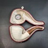 MBSD Meerschaum Deluxe, Bent Dublin, Block Meerschaum Pipe, 9mm [SOLD OUT] - Image 3
