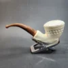 MBSD Meerschaum Deluxe, Bent Dublin, Block Meerschaum Pipe, 9mm [SOLD OUT] - Image 7