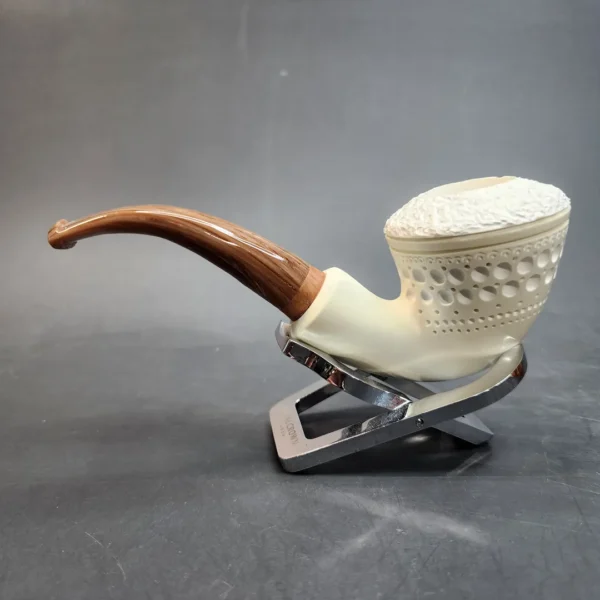 MBSD Meerschaum Deluxe, Bent Dublin, Block Meerschaum Pipe, 9mm [SOLD OUT] - Image 7