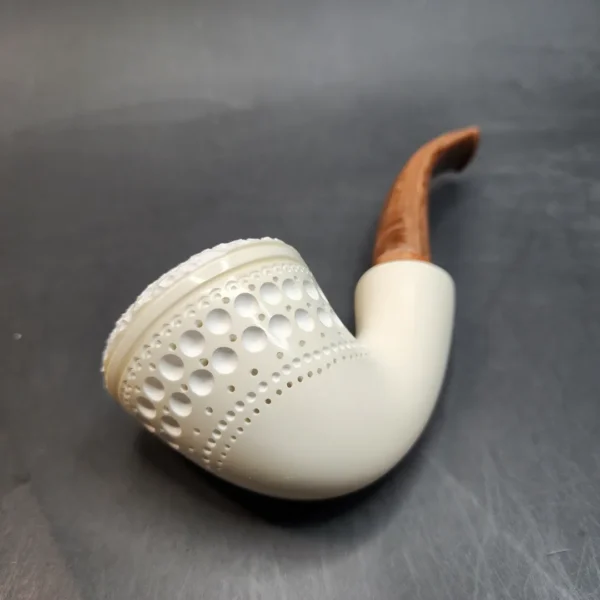 MBSD Meerschaum Deluxe, Bent Dublin, Block Meerschaum Pipe, 9mm [SOLD OUT] - Image 9