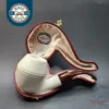 MBSD Meerschaum Deluxe Bent Rhodesian, Block Meerschaum Pipe, 9mm [SOLD OUT]
