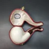 MBSD Meerschaum Deluxe Bent Rhodesian, Block Meerschaum Pipe, 9mm [SOLD OUT] - Image 3