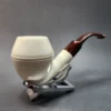MBSD Meerschaum Deluxe Bent Rhodesian, Block Meerschaum Pipe, 9mm [SOLD OUT] - Image 4