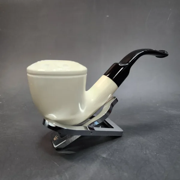 MBSD Meerschaum Deluxe, Bent Dublin, Block Meerschaum Pipe, 9mm [SOLD OUT] - Image 5
