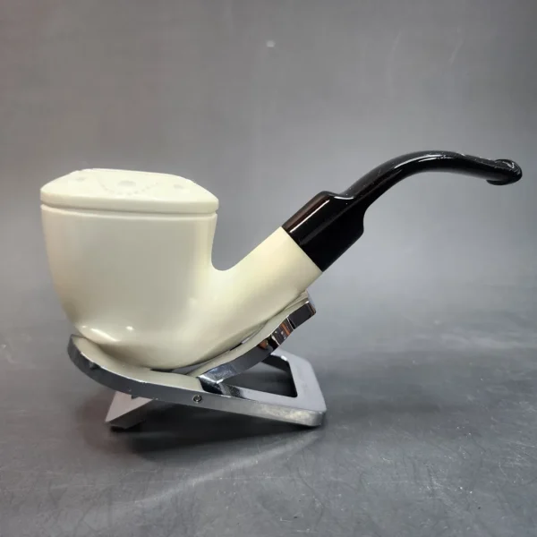 MBSD Meerschaum Deluxe, Bent Dublin, Block Meerschaum Pipe, 9mm [SOLD OUT] - Image 6