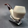 MBSD Meerschaum Deluxe Bent Rhodesian, Block Meerschaum Pipe, 9mm [SOLD OUT] - Image 7