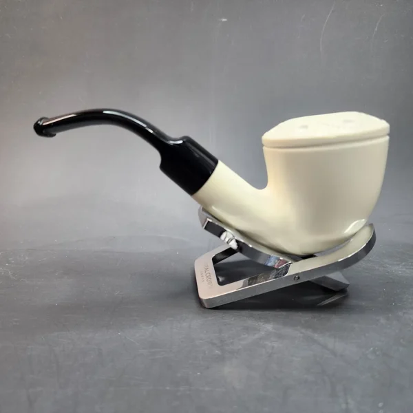 MBSD Meerschaum Deluxe, Bent Dublin, Block Meerschaum Pipe, 9mm [SOLD OUT] - Image 9