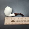 MBSD Meerschaum Deluxe Bent Rhodesian, Block Meerschaum Pipe, 9mm [SOLD OUT] - Image 10
