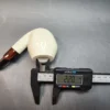 MBSD Meerschaum Deluxe Bent Rhodesian, Block Meerschaum Pipe, 9mm [SOLD OUT] - Image 11
