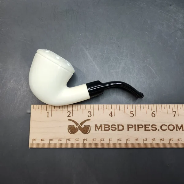 MBSD Meerschaum Deluxe, Bent Dublin, Block Meerschaum Pipe, 9mm [SOLD OUT] - Image 12