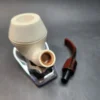 MBSD Meerschaum Deluxe Bent Rhodesian, Block Meerschaum Pipe, 9mm [SOLD OUT] - Image 12