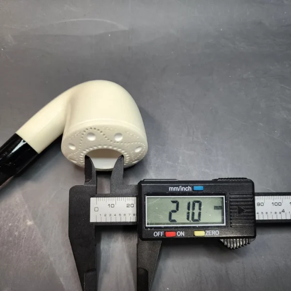 MBSD Meerschaum Deluxe, Bent Dublin, Block Meerschaum Pipe, 9mm [SOLD OUT] - Image 13