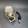 MBSD Meerschaum Deluxe Bent Rhodesian, Block Meerschaum Pipe, 9mm [SOLD OUT] - Image 13