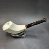 MBSD Meerschaum Deluxe, Horn, Block Meerschaum Pipe, 9mm - Image 6