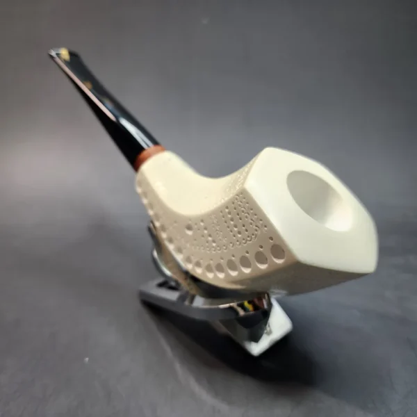 MBSD Meerschaum Deluxe, Horn, Block Meerschaum Pipe, 9mm - Image 7