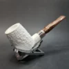 MBSD Meerschaum Deluxe, Rusticated Brandy, Block Meerschaum Pipe, 9mm [SOLD OUT] - Image 4