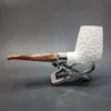 MBSD Meerschaum Deluxe, Rusticated Brandy, Block Meerschaum Pipe, 9mm [SOLD OUT] - Image 7
