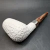 MBSD Meerschaum Deluxe, Rusticated Brandy, Block Meerschaum Pipe, 9mm [SOLD OUT] - Image 9