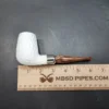 MBSD Meerschaum Deluxe, Rusticated Brandy, Block Meerschaum Pipe, 9mm [SOLD OUT] - Image 10