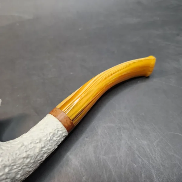 MBSD Meerschaum Deluxe, Rusticated Freehand, Block Meerschaum Pipe [SOLD OUT] - Image 9