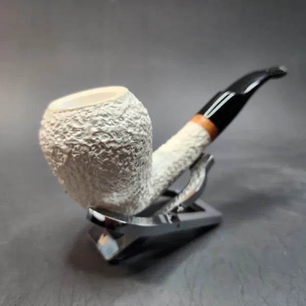 MBSD Meerschaum Deluxe, Sandblasted Acorn, Block Meerschaum Pipe [SOLD OUT] - Image 3