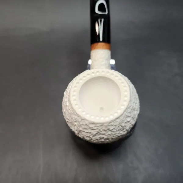 MBSD Meerschaum Deluxe, Sandblasted Acorn, Block Meerschaum Pipe [SOLD OUT] - Image 4