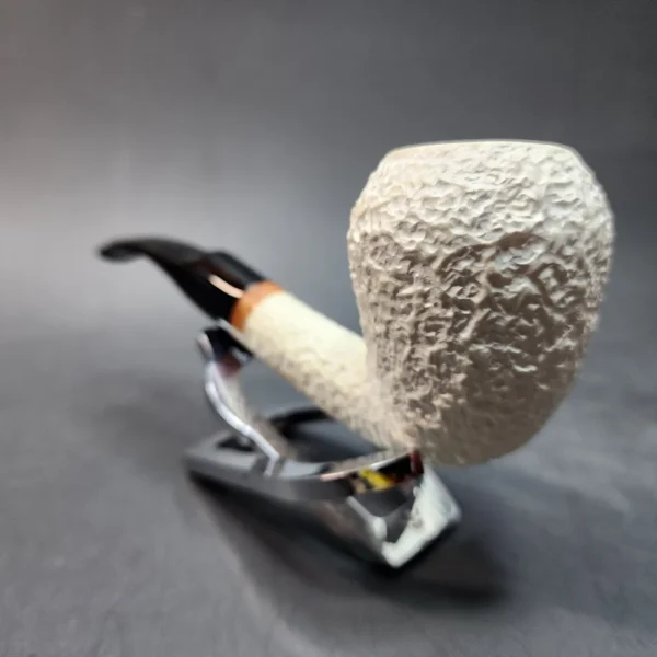 MBSD Meerschaum Deluxe, Sandblasted Acorn, Block Meerschaum Pipe [SOLD OUT] - Image 5