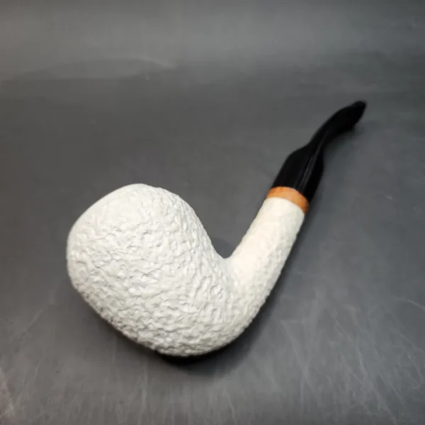 MBSD Meerschaum Deluxe, Sandblasted Acorn, Block Meerschaum Pipe [SOLD OUT] - Image 8