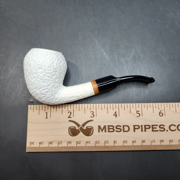 MBSD Meerschaum Deluxe, Sandblasted Acorn, Block Meerschaum Pipe [SOLD OUT] - Image 9