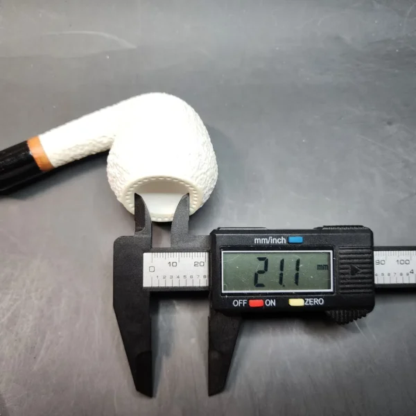 MBSD Meerschaum Deluxe, Sandblasted Acorn, Block Meerschaum Pipe [SOLD OUT] - Image 10