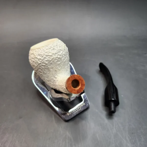MBSD Meerschaum Deluxe, Sandblasted Acorn, Block Meerschaum Pipe [SOLD OUT] - Image 11
