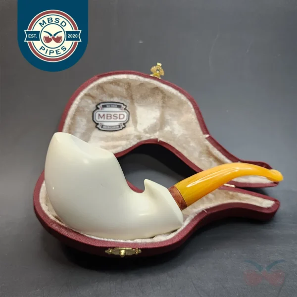 MBSD Meerschaum Deluxe, Freehand Block Meerschaum Pipe, 9mm [SOLD OUT]