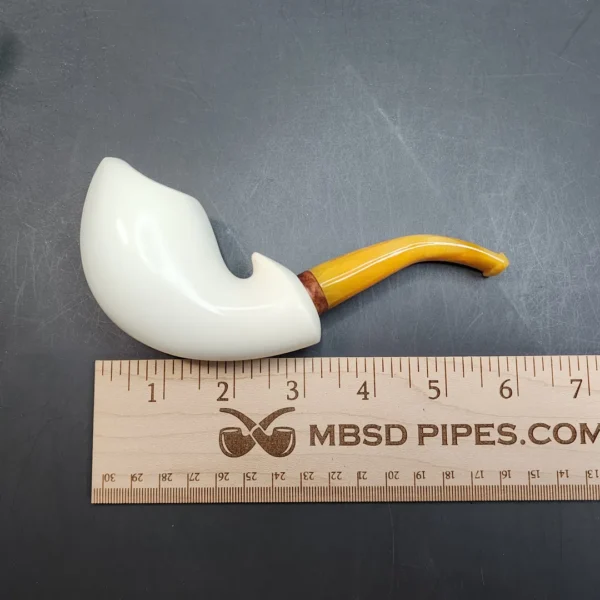 MBSD Meerschaum Deluxe, Freehand Block Meerschaum Pipe, 9mm [SOLD OUT] - Image 7