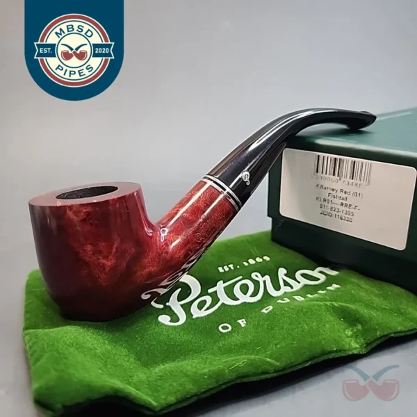 Peterson Killarney Red 01, Bent Billiard, Fishtail [SOLD OUT]